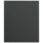 vidaXL Bibliothèque/Meuble TV Gris brillant 36x30x143 cm Aggloméré