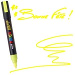 Marqueur Posca Jaune fluo PC5M Pointe conique moyenne