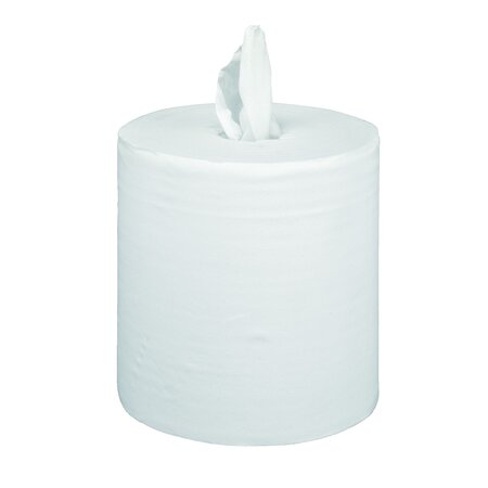 Bobine d'essuyage à dévidage central lotus reflex maxi blanche - carton de 6 - tork
