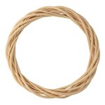5 couronnes décoratives en osier 25 cm