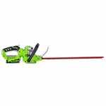 Greenworks taille-haie avec batterie 24 v deluxe g24ht57 2200107ua