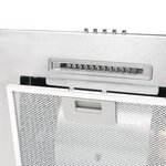 vidaXL Hotte murale 60 cm Acier inoxydable 756 m³/h LED