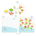 Avec des fleurs coffret de tampon