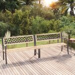 vidaXL Banc double de jardin 238 cm Bois de pin chinois
