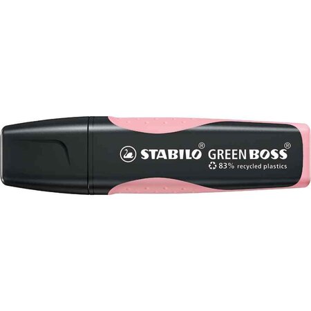 Surligneur green boss pastel  rouge stabilo