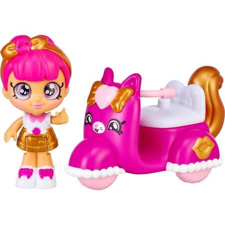 KINDI KIDS Poupée Mini Kindi 9 cm et Scooter de Lippy Pour Enfant