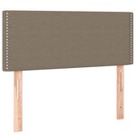 vidaXL Lit à sommier tapissier avec matelas Taupe 120x200 cm Tissu