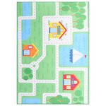 vidaXL Tapis imprimé Multicolore 80x150 cm Tissu