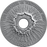 BIG BROTHER IS WATCHING YOU 1984 George Orwell 2 onces argent monnaie 2000 Francs Cameroon 2023