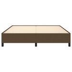 vidaXL Cadre de lit Marron foncé 180x200 cm Tissu