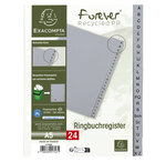 Intercalaires Imprimés Alphabétiques Pp Recyclé Gris A-z (alphabet Allemand) - 24 Positions - A5 - Gris - X 25 - Exacompta