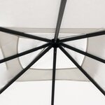 vidaXL Belvédère 3x3x2 6 m Crème 160 g/m²