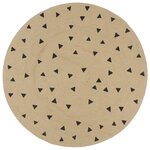 vidaXL Tapis fait à la main Jute avec imprimé à triangles 150 cm