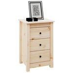 vidaXL Tables de chevet 2 Pièces 40x35x61 5 cm Bois de pin massif