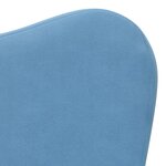 vidaXL Canapé pour enfants Bleu Peluche douce