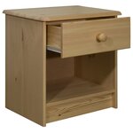 vidaXL Table de chevet 41x30x42 cm Bois de pin solide