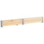 vidaXL Jardinière surélevée 100x100 cm Bois de pin solide