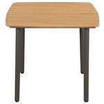 vidaXL Ensemble à dîner de jardin 5 Pièces Résine tressée Anthracite