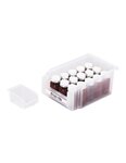 (lot   12 bacs) bac à bec plastique translucide 347 x 210 x 200mm