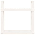 vidaXL Support pour bois de chauffage Blanc 110x35x108 5cm Bois de pin