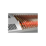 Radiant mural infrarouge électrique extérieur et intérieur 3kw - bartscher -  - aluminium 1050x200x100mm