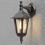 KONSTSMIDE Applique murale Firenze en bas Noir mat