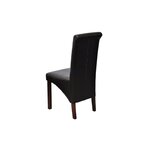 vidaXL Chaises à manger lot de 6 noir similicuir