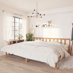 vidaXL Cadre de lit Marron miel Bois de pin massif 200x200 cm