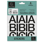 Pochette De Lettres Adhésives Noires A-z 40 Mm - X 10 - Exacompta