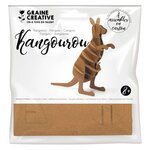 Maquette kangourou 3D en carton à monter soi-même
