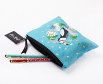 Pochette 20 x 15 cm turquoise - Toucan