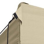 vidaXL Tente de réception pliable avec 4 parois 3x6 m Acier Crème