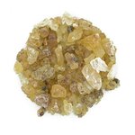 Mortier et pilon en grès blanc + résine de Copal