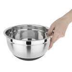 Bassine inox fond silicone 3 l - vogue -  - inox/silicone3 x115mm