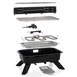 Princess Gril de barbecue hybride 2000 W Noir