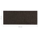 vidaXL Tapis d'escalier autocollants Rectangulaire 15 Pièces 60x25 cm