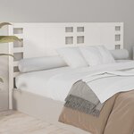 vidaXL Tête de lit Blanc 146x4x100 cm Bois massif de pin