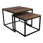 HSM Collection Ensemble de tables basses 2 Pièces Carré