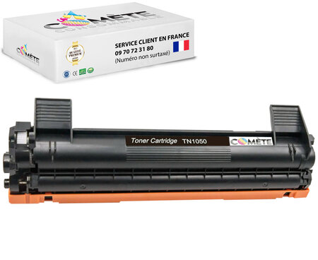 1 toner compatible avec brother tn1050 noir 1bk