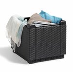 Keter Pouf de rangement Cube Graphite 213816