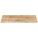vidaXL Dessus de table Bois de manguier solide 25-27 mm 100x60 cm