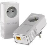 NETGEAR Pack de 2 CPL Filaires - 1000 Mbp/s avec Prise Filtrée - 1 Port Ethernet