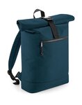 Sac à dos roll-top polyester recyclé - BG286 - bleu pétrole