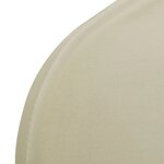 vidaXL Housse de chaise extensible 100 Pièces Couleur crème