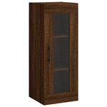 vidaXL Buffet haut Chêne marron 34 5x34x180 cm Bois d'ingénierie