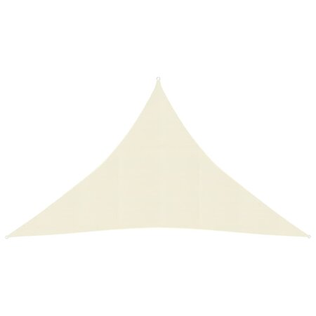 vidaXL Voile d'ombrage 160 g/m² Crème 2 5x2 5x3 5 m PEHD