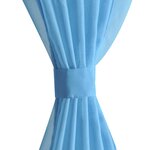 vidaXL Rideau fin Turquoise 140x245 cm 2 Pièces