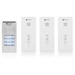 Smartwares Système d'interphone audio 3 appartements 20 5x8 6x2 1 cm