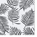 vidaXL Tapis d'extérieur Blanc et noir 120x180 cm PP
