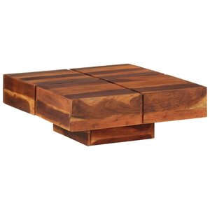vidaXL Table basse 80x80x30 cm Bois d'acacia massif